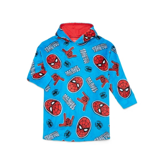 Marvel Spider-Man Boys Oversized Hooded Sleeper, Sizes S-XL