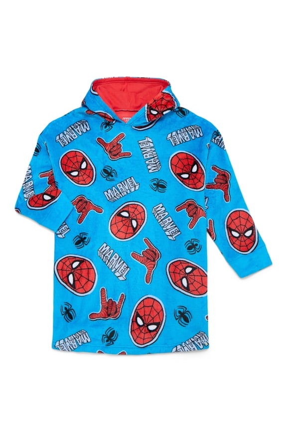Spider-Man Boys Oversized Hooded Sleeper, Sizes S-XL