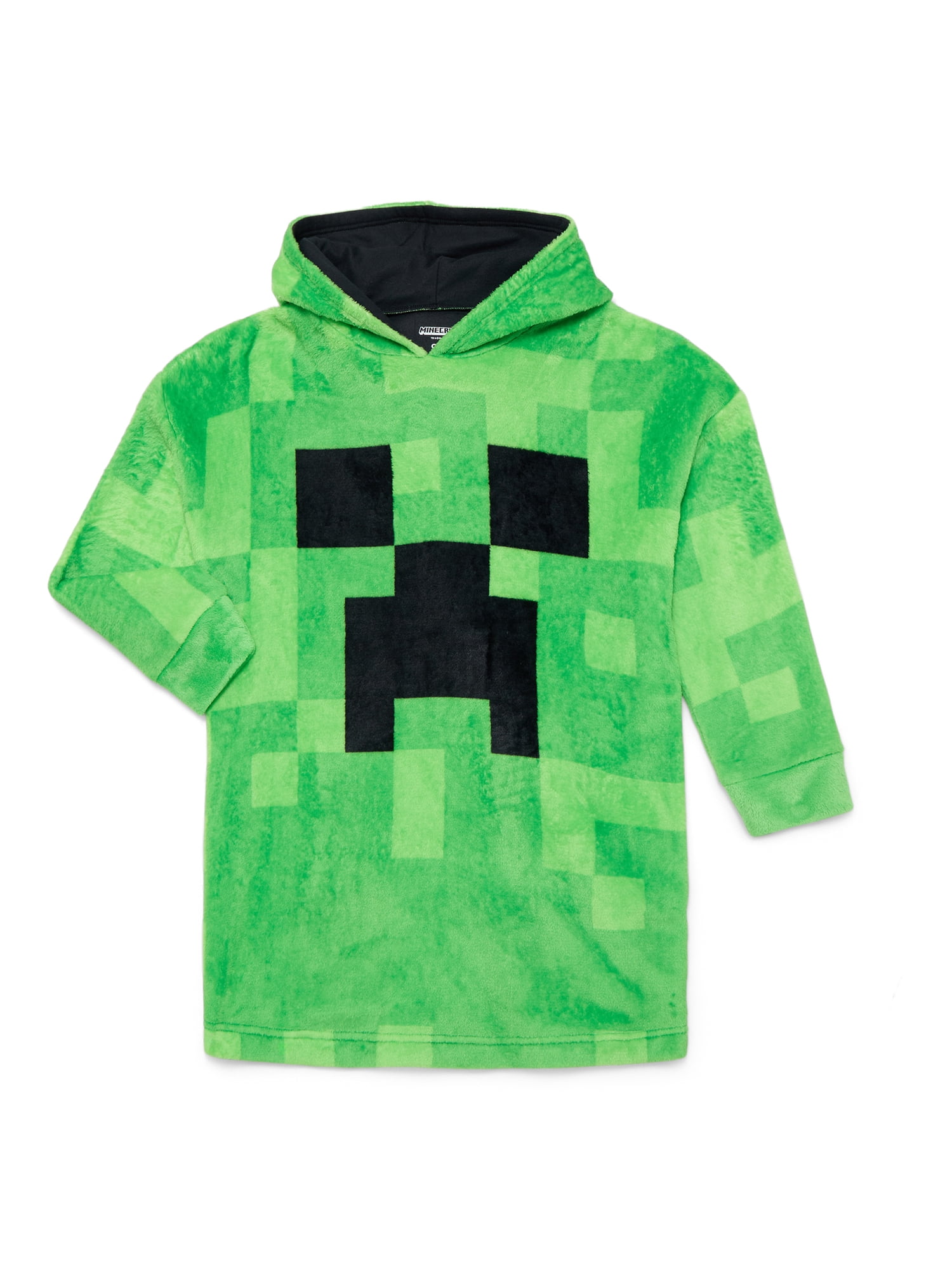 Minecraft Creeper Boys Oversized Hooded Sleeper, Sizes S-XL