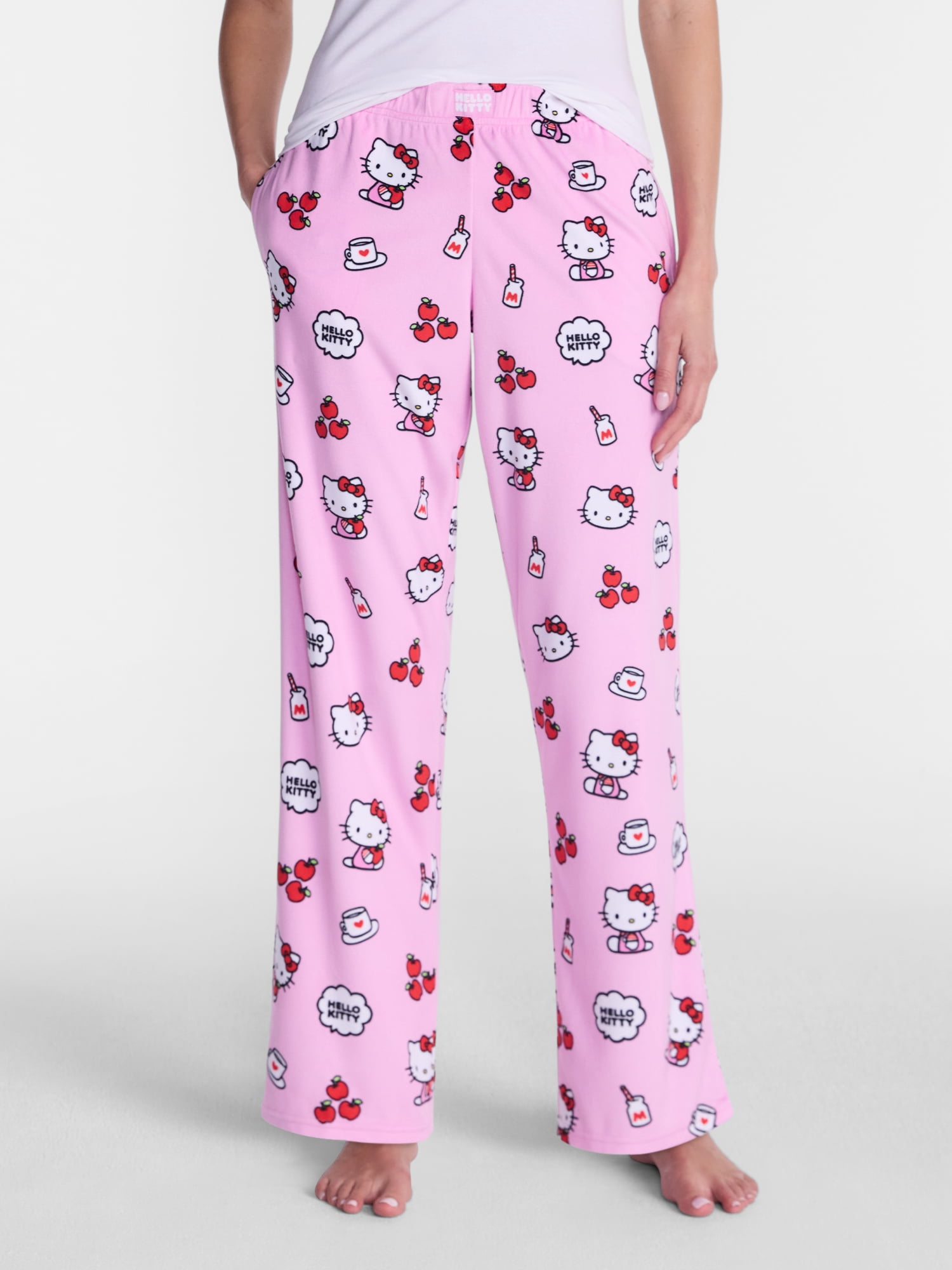 Hello Kitty Women's Velour Sleep Pants, Sizes XS-3X