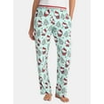 thumbnail image 1 of Hello Kitty Women's and Women's Plus Christmas Print Velour Sleep Pants, Sizes XS-3X, 1 of 5