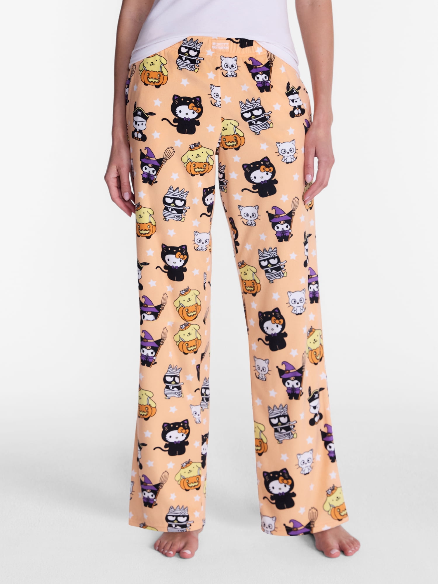 Hello Kitty Women's Halloween Velour Sleep Pants, Sizes XS-3X