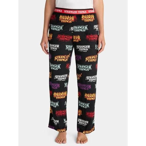 Netflix Stranger Things Women's and Women's Plus Velour Sleep Pants, Sizes XS-3X