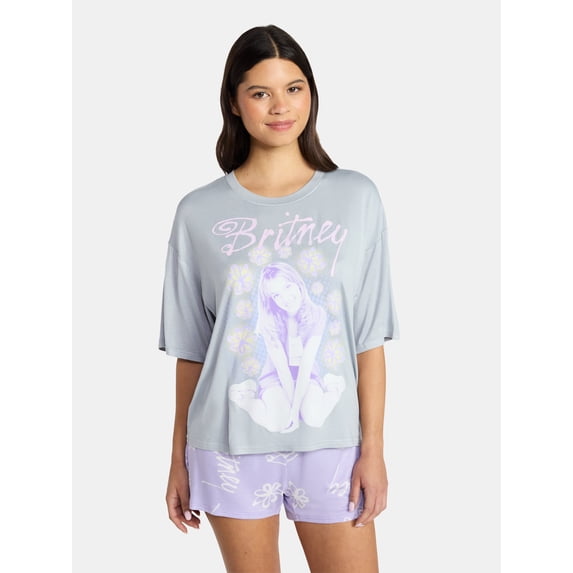 Britney Spears Women's Pajama Set, 2-Piece, Sizes XS-3X