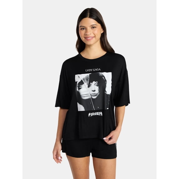 Lady Gaga Women's Pajama Set, 2-Piece, Sizes XS-3X