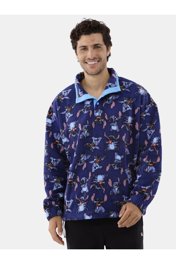 Stitch Men's & Big Men's Polar Fleece Sweatshirt, Sizes XS-3XL