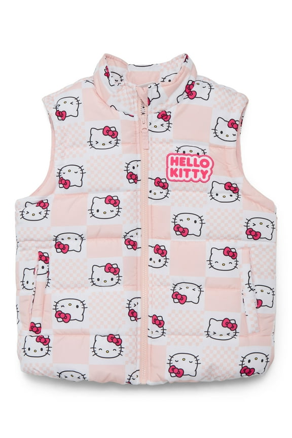 Hello Kitty Girls Puffer Vest, Sizes 4-12