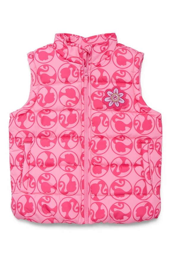 Barbie Girls Puffer Vest, Sizes 4-12