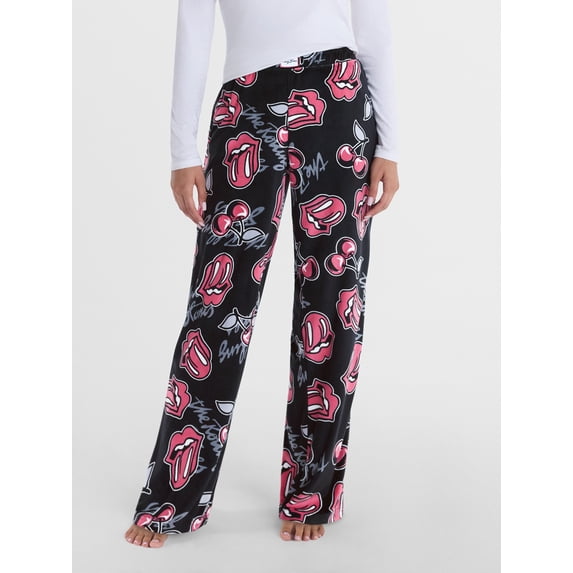 Rolling Stones Women’s Fleece Lounge Pants, Sizes XS-3XL