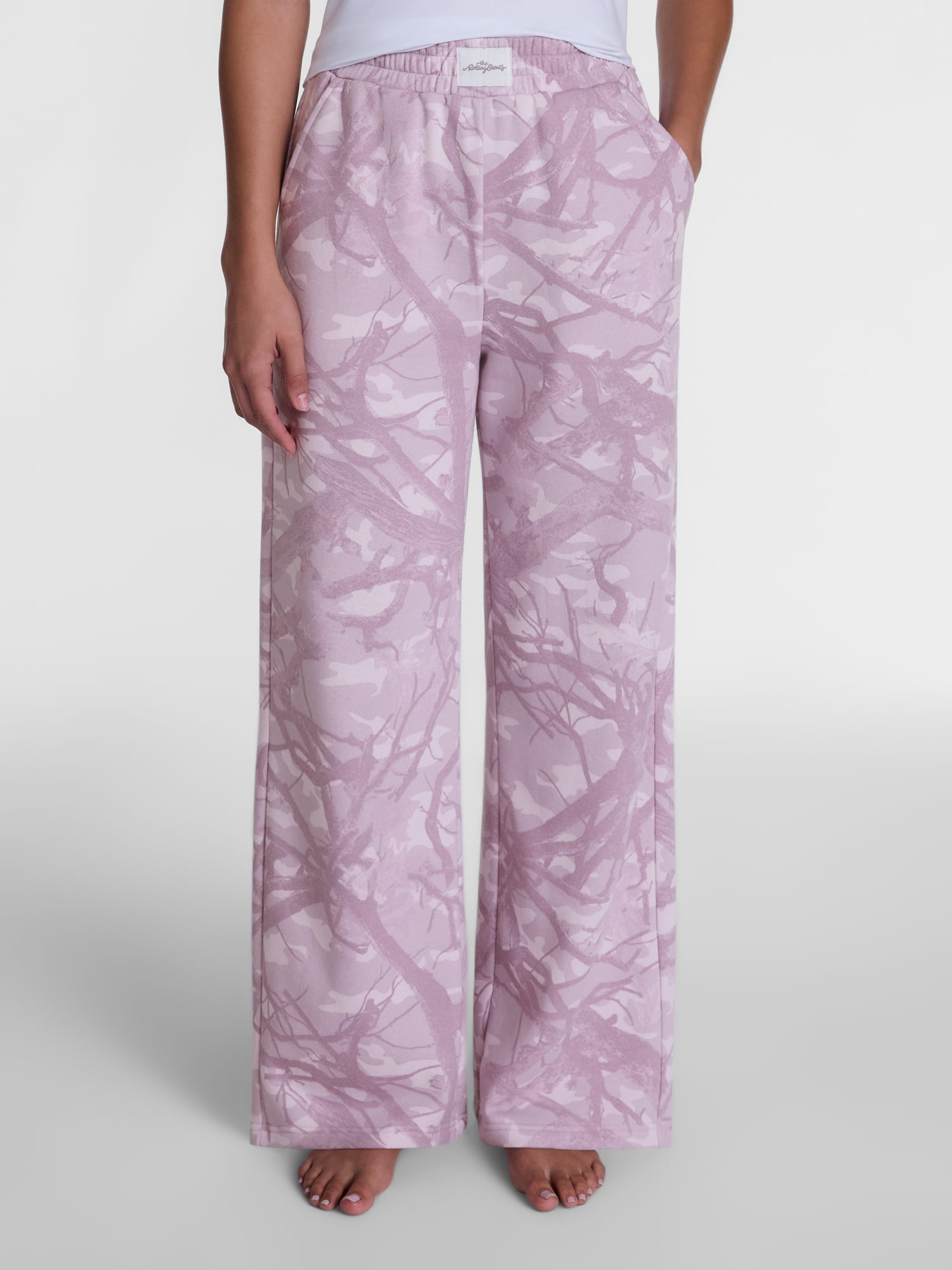Rolling Stones Women's Plush Print Sleep Pants, Sizes XS-3XL