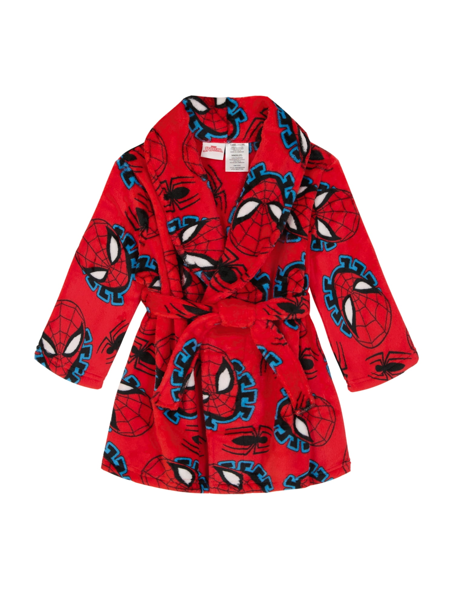 Marvel Spider-Man Toddler Boys Pajama Robe, Sizes 2T-5T