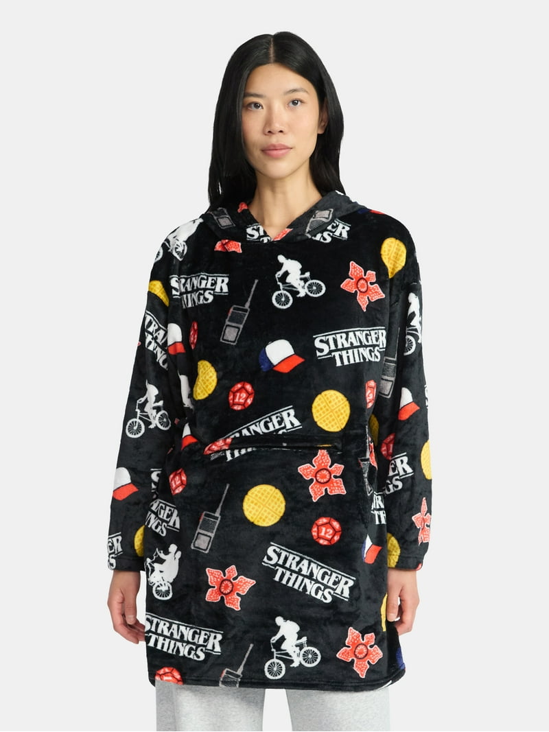 Netflix Stranger Things Plush Hooded Lounger, Women's and Women's