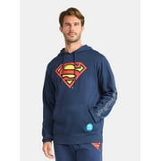 Superman Men's and Big Men's Embossed Graphic Hoodie, Sizes XS-3XL