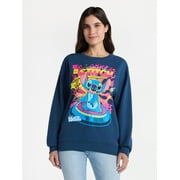 DISNEY Women's Stitch Sweatshirt with Long Sleeves, Sizes XXS-XXL