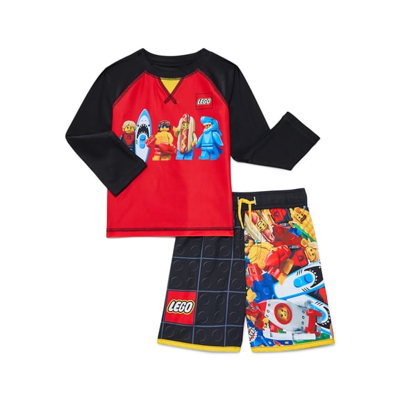 Character Toddler Boy Long- Sleeve Rash Guard and Trunk Swim Set, 2-Piece, Sizes 12M-5T