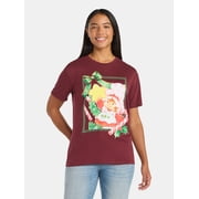Strawberry Shortcake Women's Christmas Graphic Tee with Short Sleeves, Size XXS-XXL