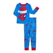 POKEMON Spider-Man Boys Christmas Long Sleeve Top and Pants Sleep Set, 2-Piece, Sizes 4-10