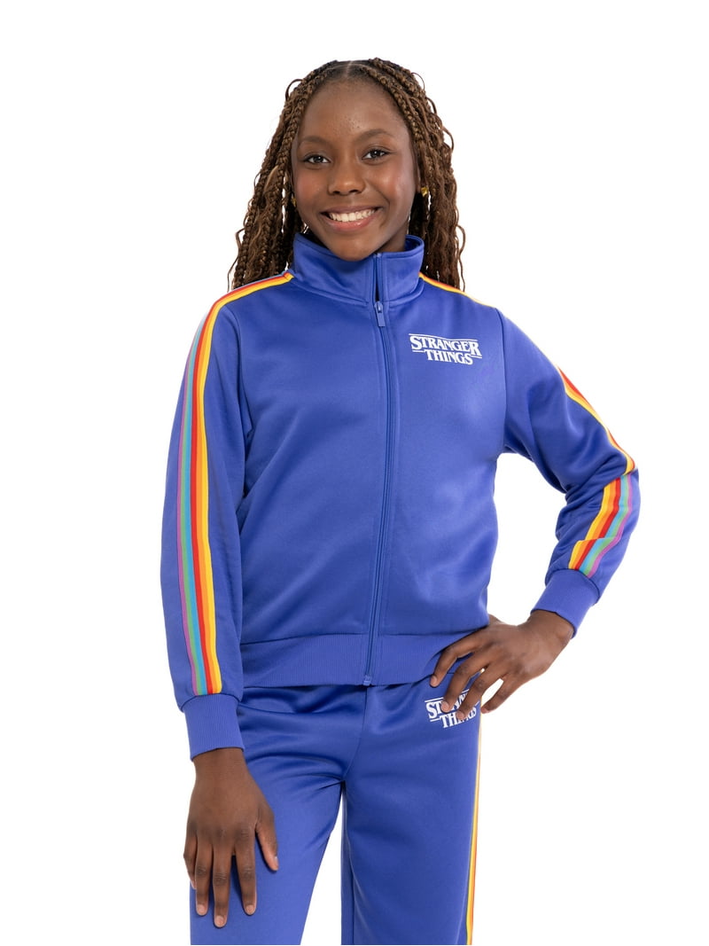 Stranger Things Girls Active Full-Zip Track Jacket, Sizes 4-16