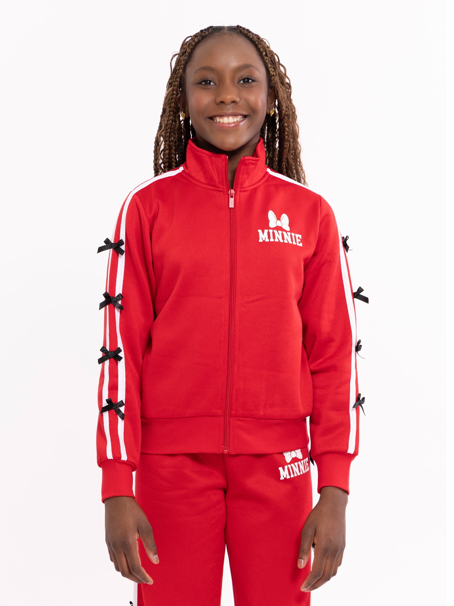 Minnie Mouse Girls Active Full-Zip Track Jacket, Sizes 4-16