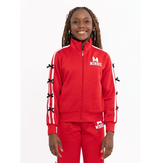 Minnie Mouse Girls Active Full-Zip Track Jacket, Sizes 4-16