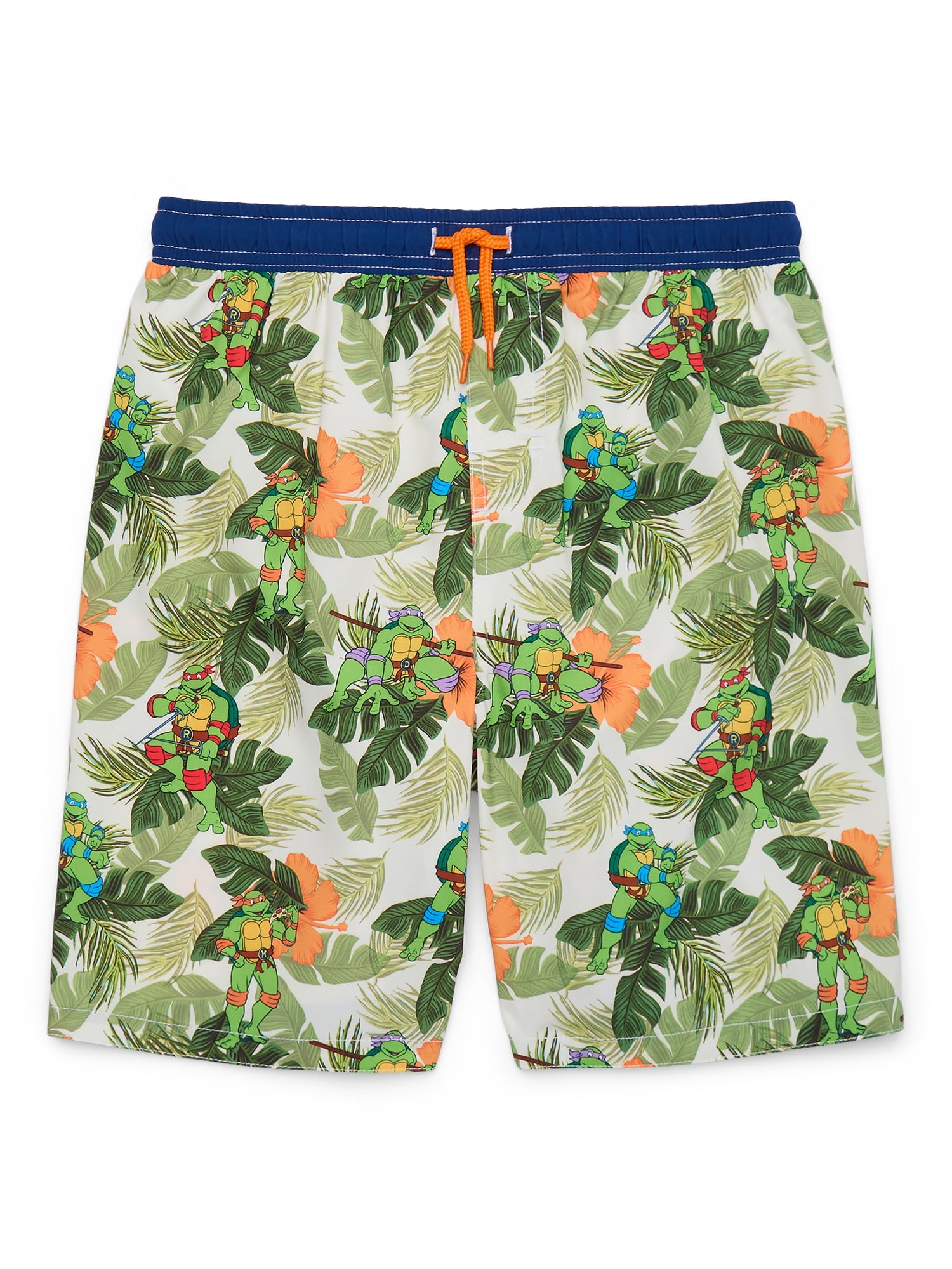 Teenage Mutant Ninja Turtles Boys’ Print Swim Trunks with UPF 50 ...
