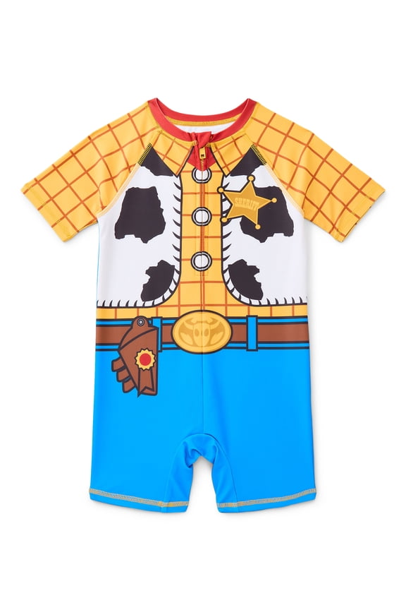 Character Toddler Boy Cosplay One-Piece Zip Swimsuit, Sizes 2T-5T