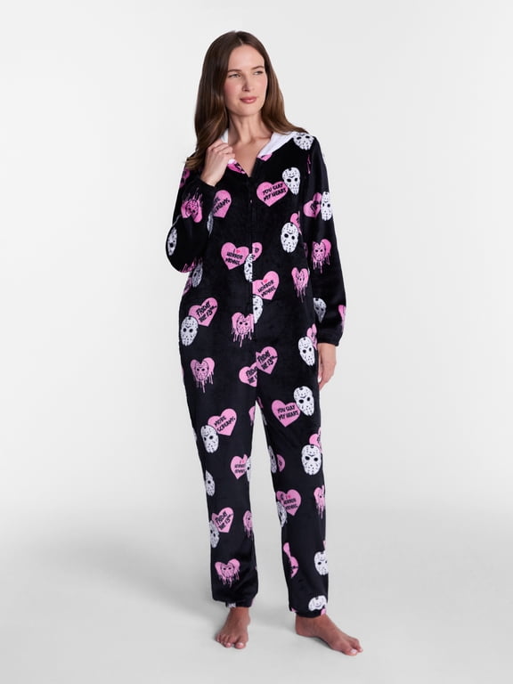 Warner Bros Friday the 13th Women's Jason Graphic Union Suit, Sizes XS-3X
