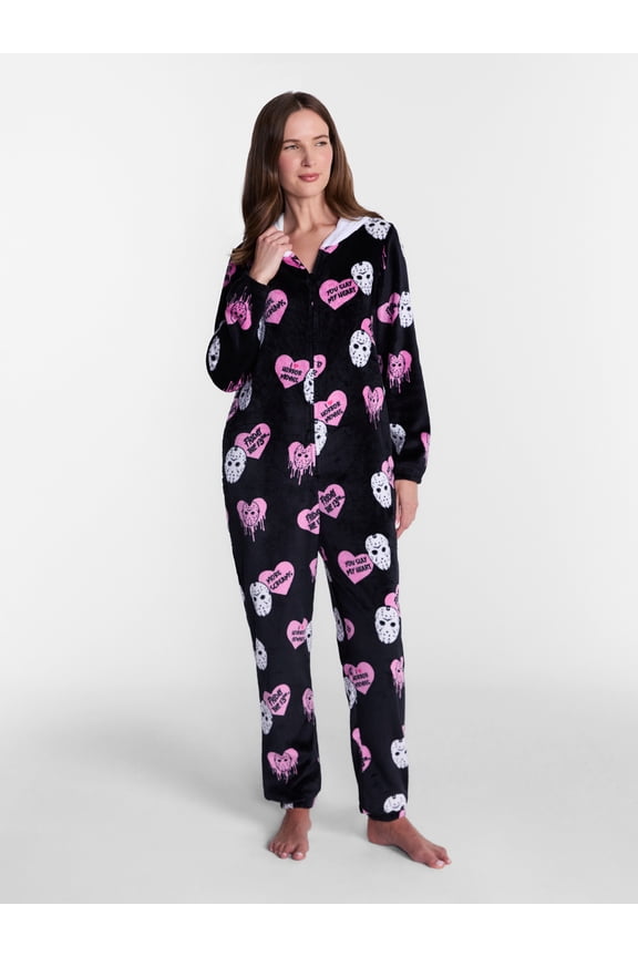 Friday the 13th Women's Jason Graphic Union Suit, Sizes XS-3X