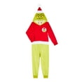 thumbnail image 1 of Grinch Boys Hooded Union Suit Pajama, Sizes 4-12, 1 of 3