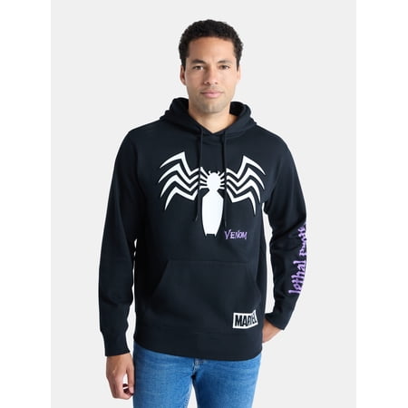 Marvel Venom Men's and Big Men's Graphic Hoodie, Sizes XS-3XL