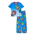 thumbnail image 1 of Nintendo Boys Short Sleeve Top and Pants Pajama Set, 2-Piece, Sizes 4-12, 1 of 3