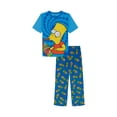 thumbnail image 1 of The Simpsons Boys Short Sleeve Top and Pants Pajama Set, 2-Piece, Sizes 4-12, 1 of 4