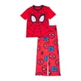 thumbnail image 1 of Spider-Man Boys Short Sleeve Top and Pants Pajama Set, 2-Piece, Sizes 4-12, 1 of 3