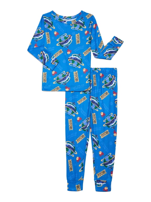 Polar Express Toddlers' Christmas Snug Fit Top and Pants Pajama Set, 2-Piece, Sizes 12M-5T