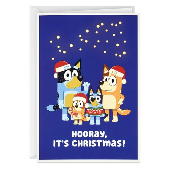 Hallmark Bluey Christmas Cards (Hooray), Pack of 18