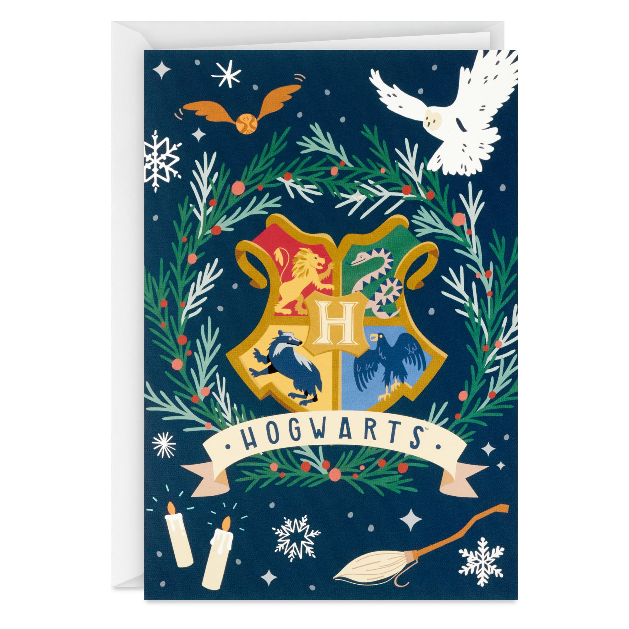 Hallmark Harry Potter Christmas Cards Hogwarts Crest Pack of 18