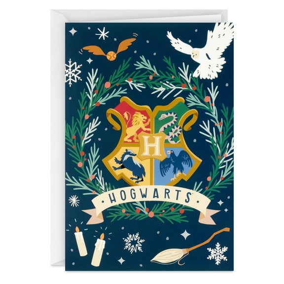 Hallmark Harry Potter Christmas Cards Hogwarts Crest Pack of 18