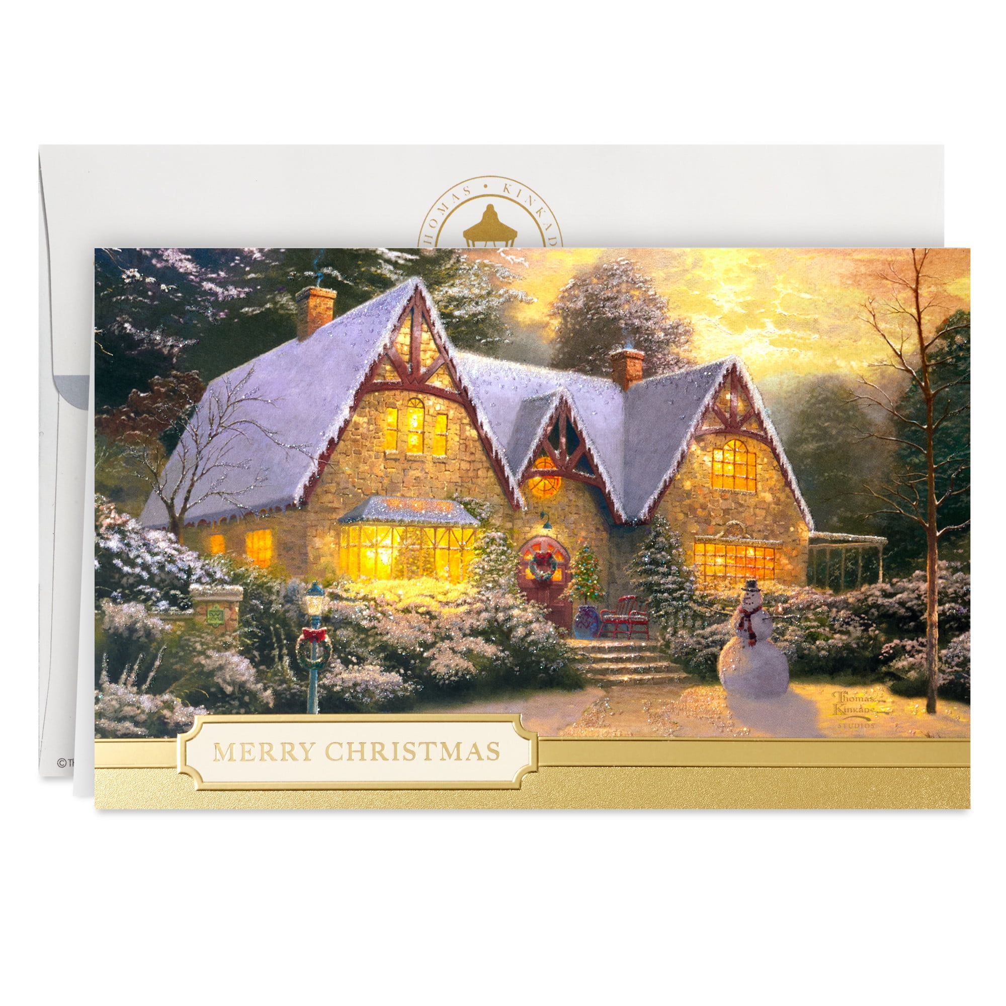 Hallmark Thomas Kinkade Christmas Cards (Joys to Cherish), Pack of 24