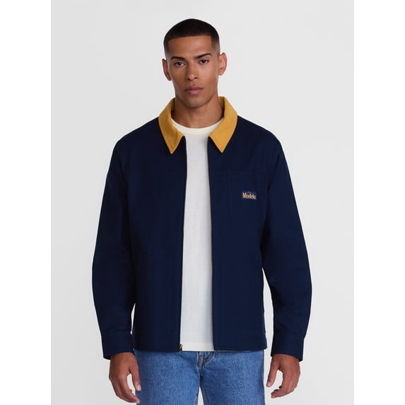 Modelo Men's Graphic Canvas Jacket with Long Sleeves, Sizes S-3XL
