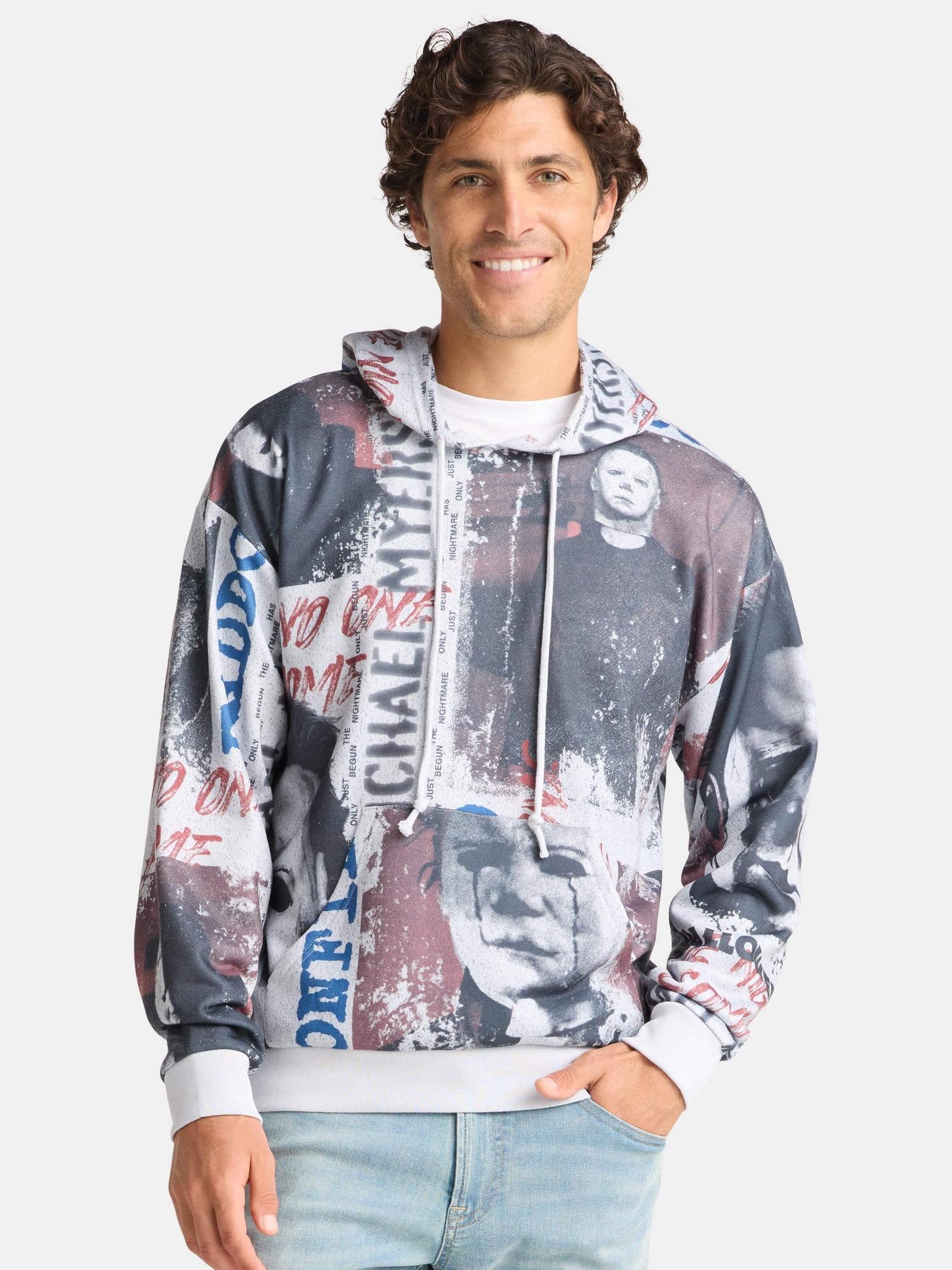 Halloween Men's & Big Men's Graphic Hoodie Sweatshirt, Sizes XS-3XL