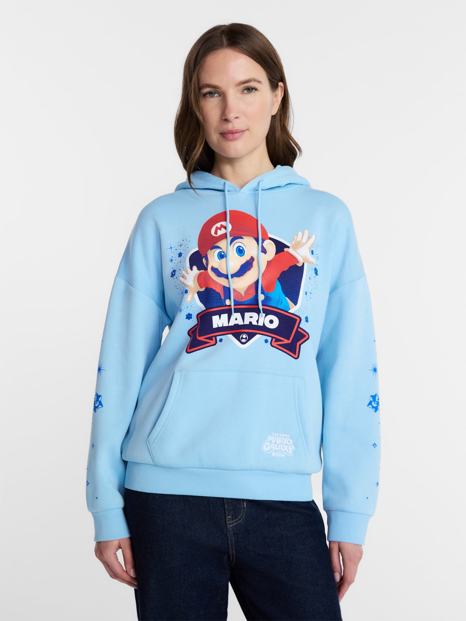 Super Mario Galaxy Movie Women's Graphic Hoodie, Sizes XXS-XXL