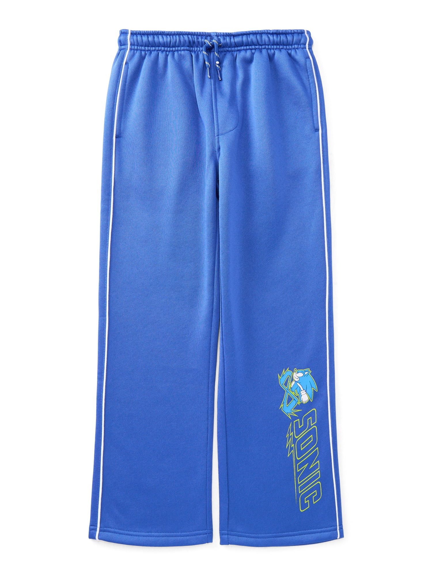 Sonic the Hedgehog Boys Graphic Track Pants, Sizes 4-16