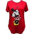 thumbnail image 1 of Disney Minnie Red Junior Tunic Top, S-2XL (Women's), 1 of 4