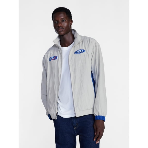 Ford Men's Graphic Windbreaker Jacket with Long Sleeves, Sizes S-3XL