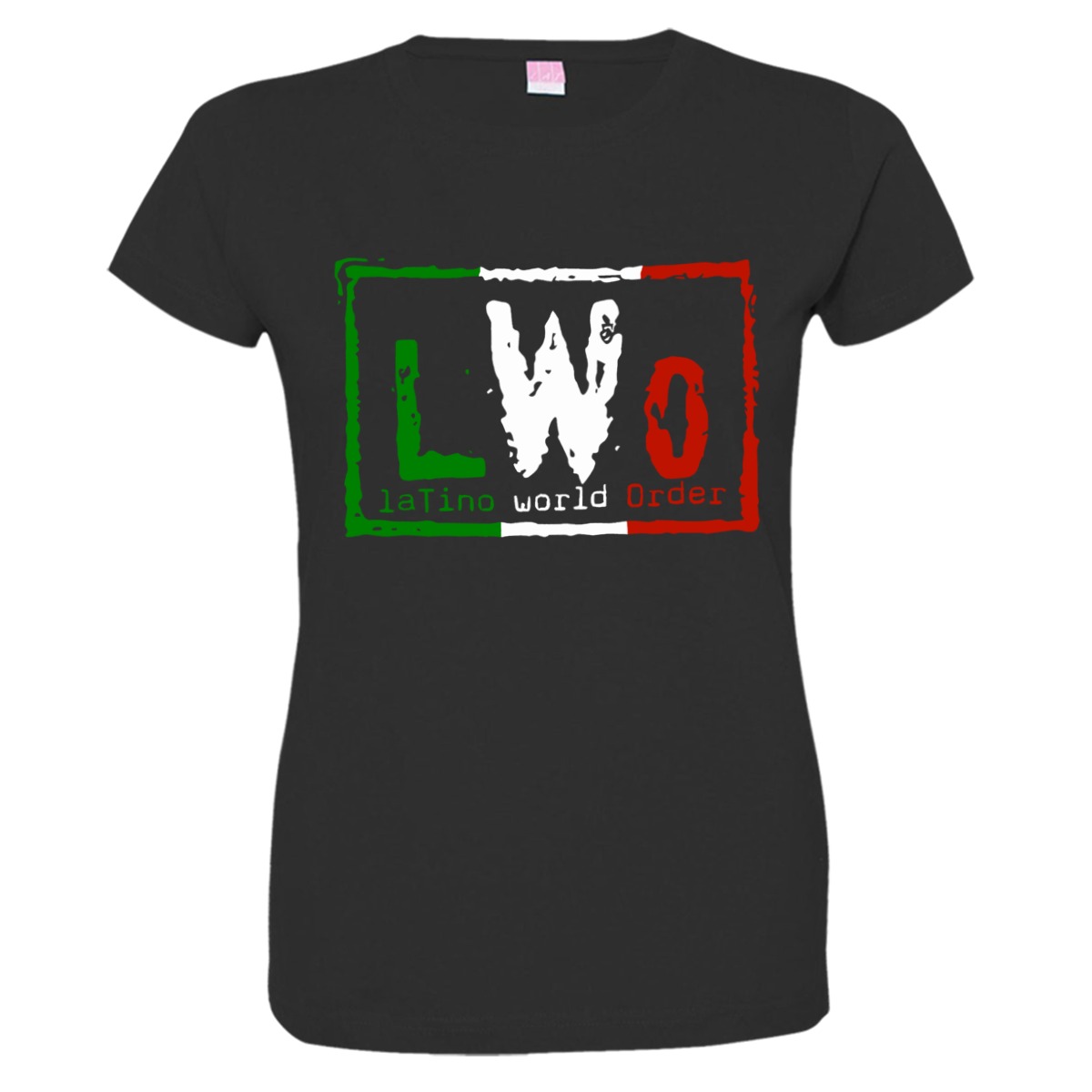 LICENSED Pro Wrestling Tees™ Womens Eddie Guerrero Latino World Order HQ Fashion Tee - image 1 of 2