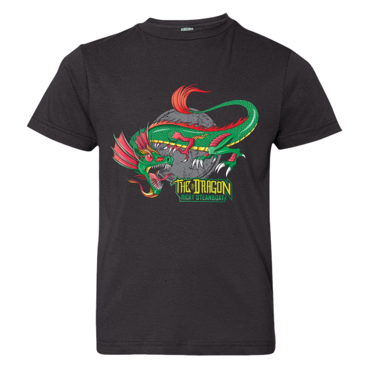 LICENSED Pro Wrestling Tees™ Youth Ricky Steamboat Dragon Steamboat HQ  Fashion Tee 