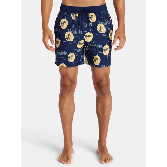 Modelo Men’s Allover Print Swim Shorts, Size 3XL
