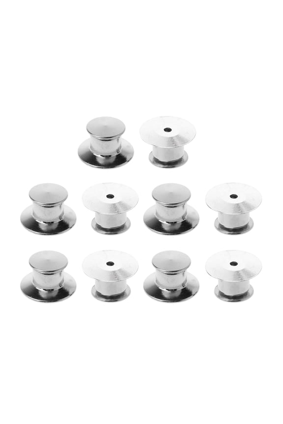 O 10 Pcs Pins Keepers Backs Locks Brooch Pin Backs Comfort Fit Tie Tack Lapel Pin Backing Holder Clasps Jewelry Findings