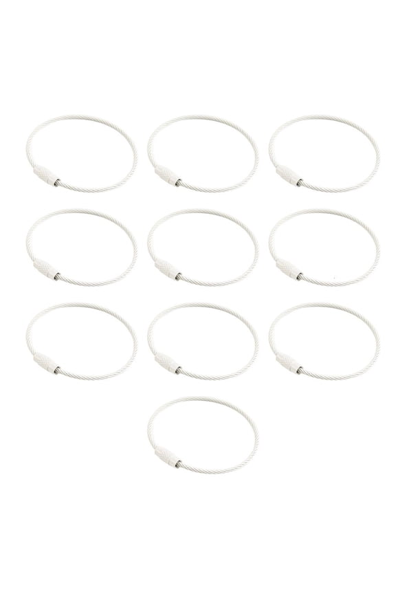 O 10pc Vibrant Screw Lock Keychain Rings DIY Jewelry Making Craft Metal Findings