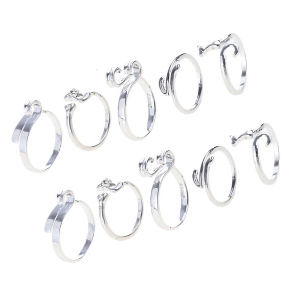 LICEWO 10pcs Crochet Rings for Finger Adjustable Size Yarns Knitting Rings Open Finger Rings Colorful Crocheted Finger Holders